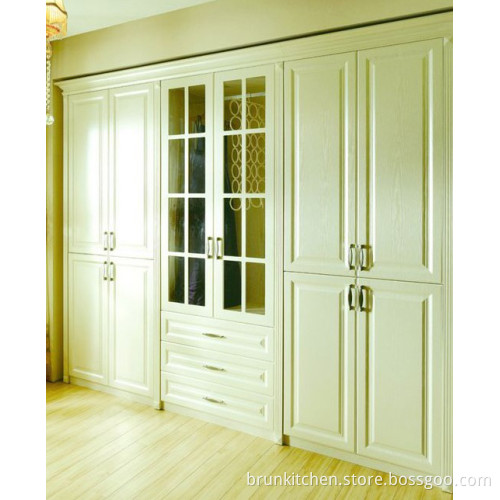 White Oak Wood Door Tall Storage Cabinet (Br p-1197)